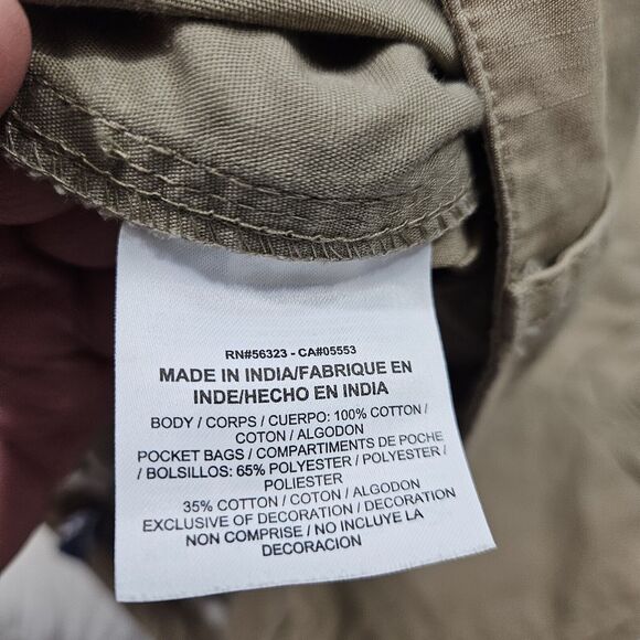 Nike Cargo Shorts Men's 40 6th Man Rip Stop Woven Performance 613644-235 Khaki - Picture 7 of 10